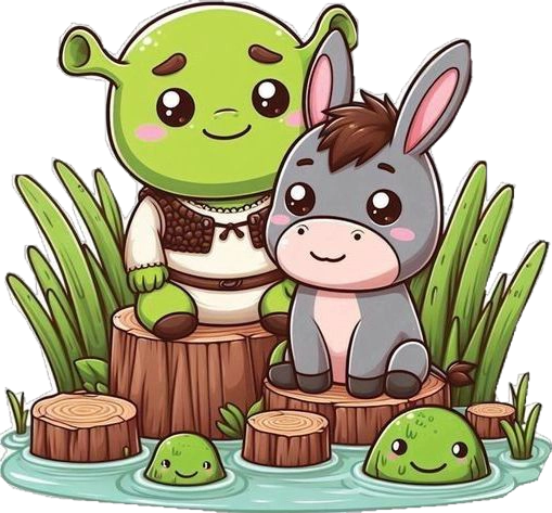Ilustración de bosque encantado